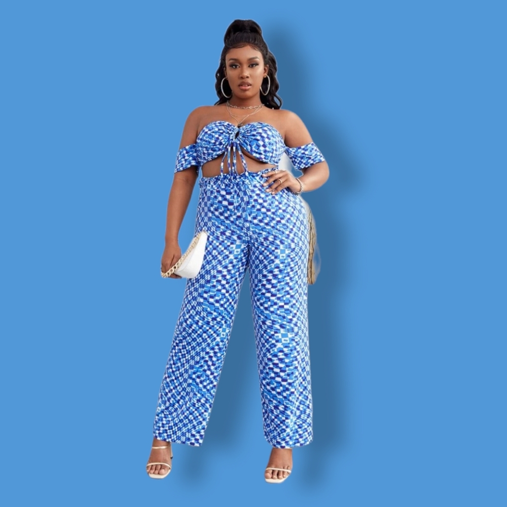 Very beautiful pants suit blue